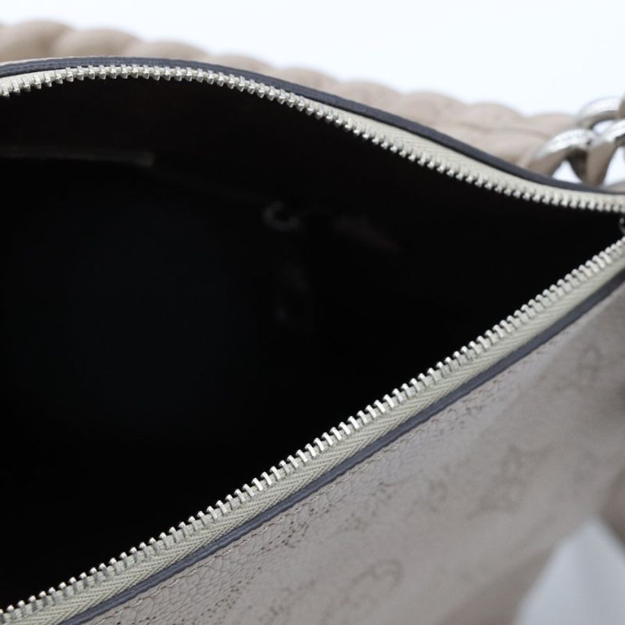 Louis Vuitton 路易威登 BABYLONE CHAIN BB MAHINA CALF SKIN 月亮女神 米灰色 牛皮 水桶包 手提包斜挎包-10