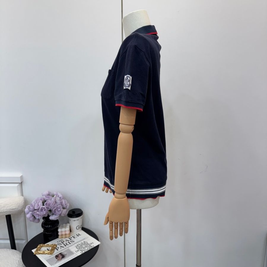 【赫蒂國際精品】Moncler 蒙口 海軍藍Polo 衫 vintage-1