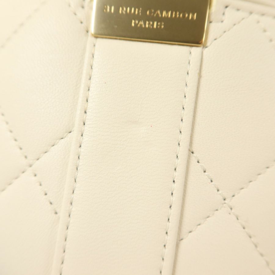 CHANEL 牛皮皮革Shoulder Bag金扣鏈帶肩背袋-15