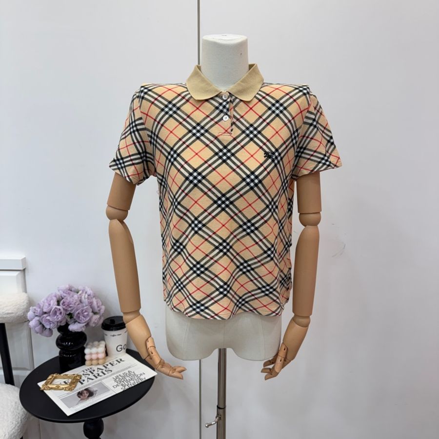 【赫蒂國際精品】 Burberry 巴寶利 經典格紋短袖 Polo 衫 vintage-0
