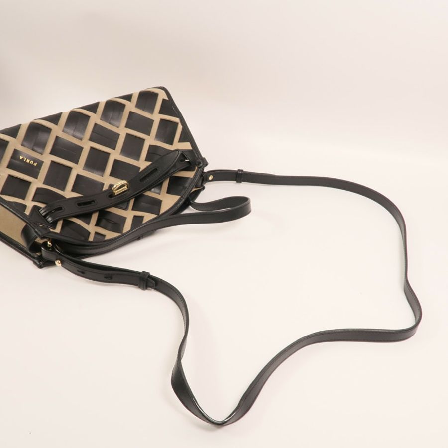 Furla 牛皮皮革Shoulder Bag金扣肩背袋-6