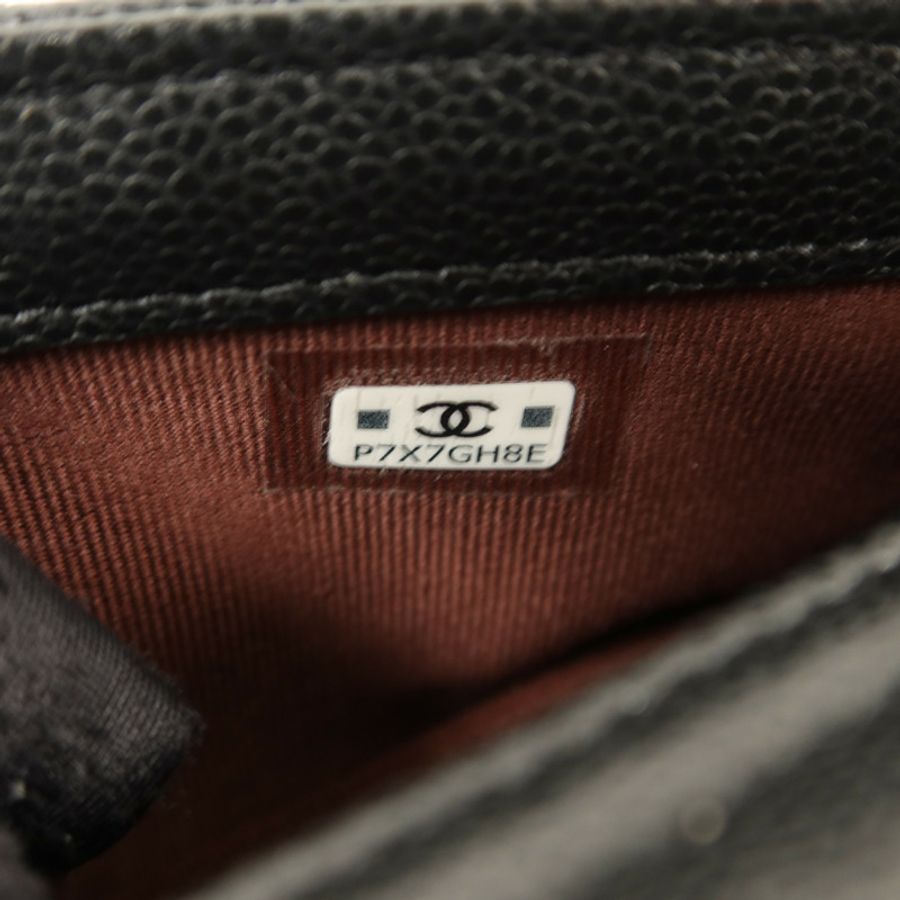 CHANEL 牛皮皮革Phone Case Bag金扣鏈帶肩背袋-7
