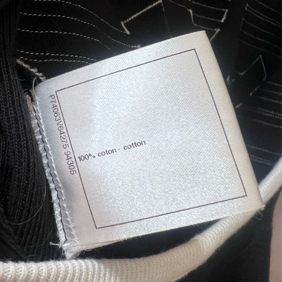 Chanel 大logo黑白條紋短袖上衣-6