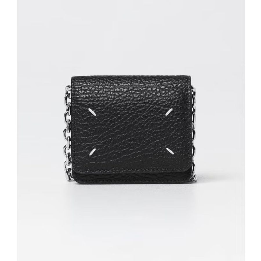 極新Maison Margiela Mini 黑色皮革鍊包-0