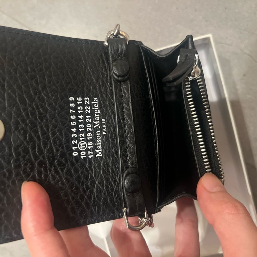 極新Maison Margiela Mini 黑色皮革鍊包-10