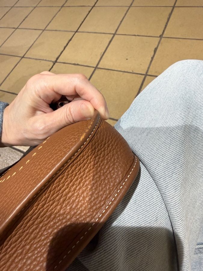 (賠售)Hermes 經典系列 mini evenly 金棕金扣色-8