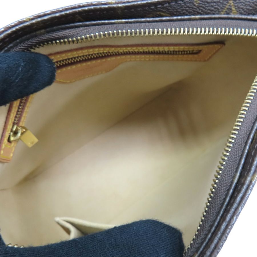 棕色 原花帆布 Looping MM 肩背包 M51146【LOUIS VUITTON LV 路易威登】 M51146-4