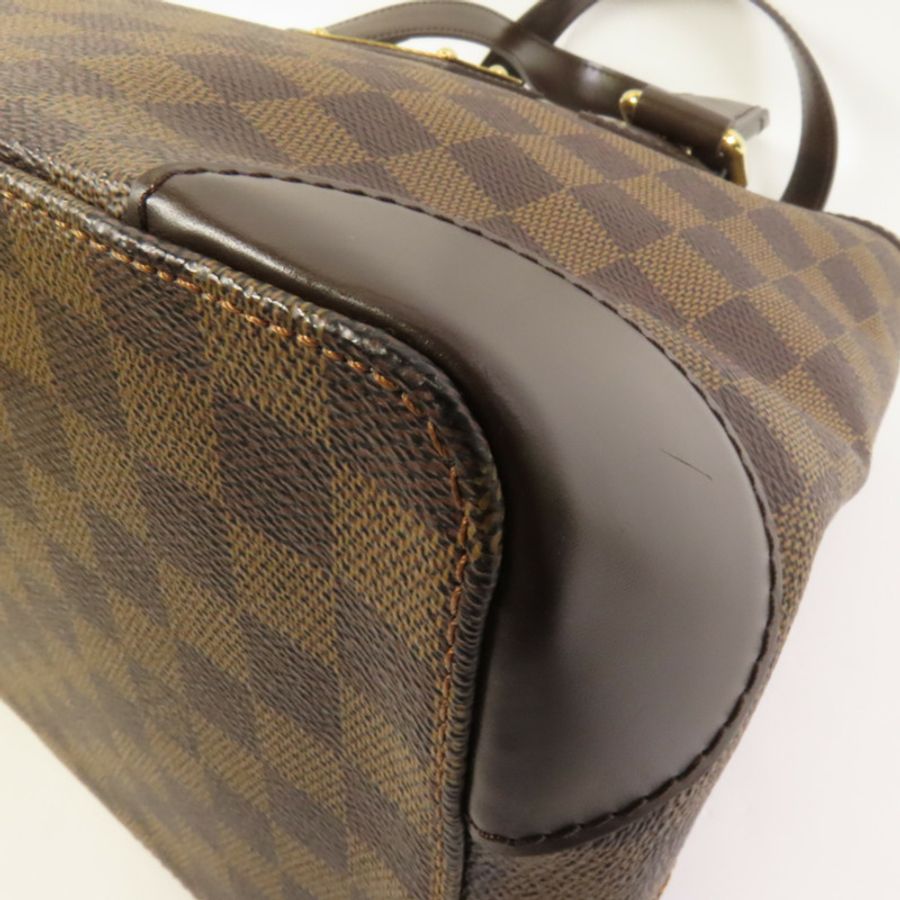 LOUIS VUITTON Damier Hampstead PM金扣手挽袋-10