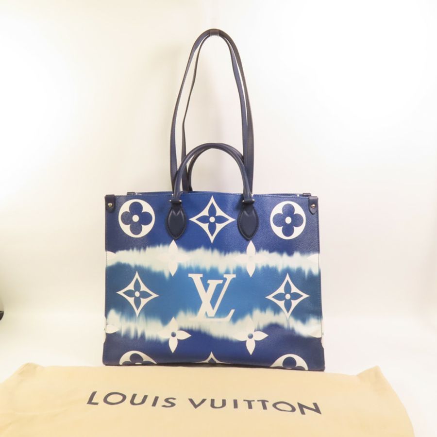 LOUIS VUITTON Monogram Escale On The Go銀扣手挽肩背兩用袋-9