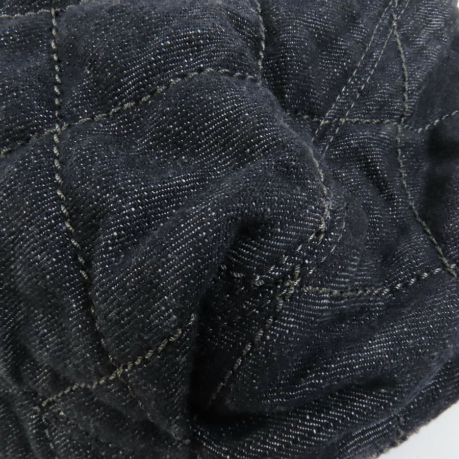 CHANEL 牛仔布Shoulder Bag銀扣肩背袋-15
