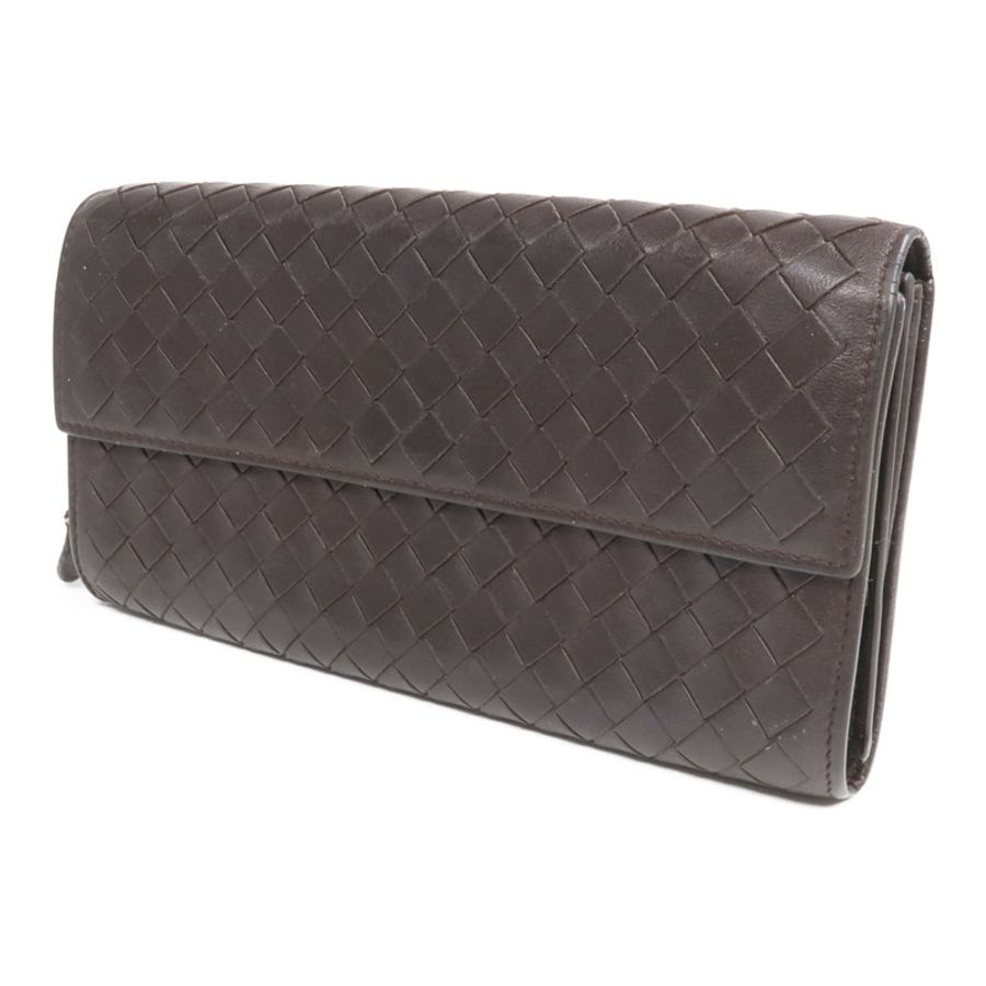 BOTTEGA VENETA 織紋皮革Long Wallet長錢包-1