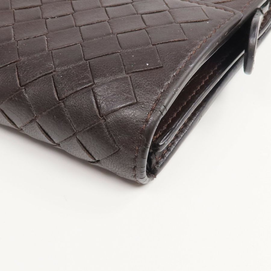 BOTTEGA VENETA 織紋皮革Long Wallet長錢包-9