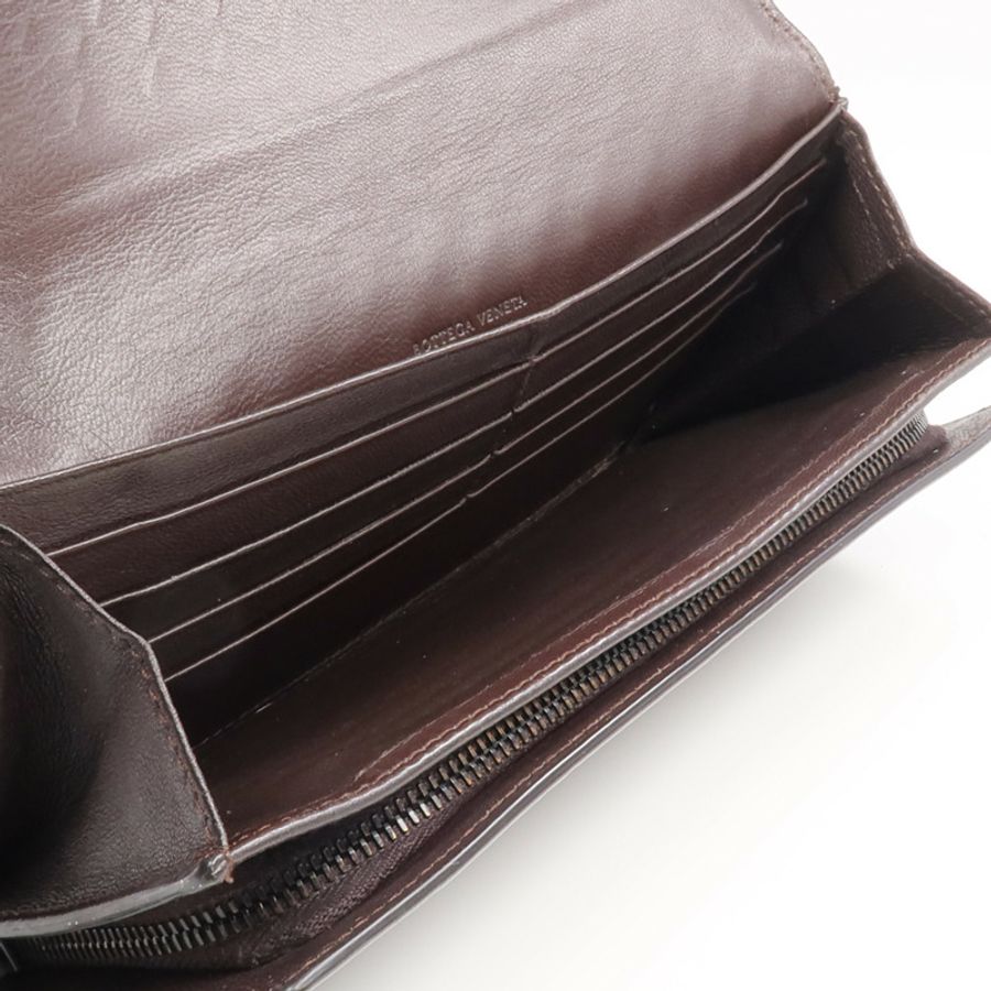 BOTTEGA VENETA 織紋皮革Long Wallet長錢包-10