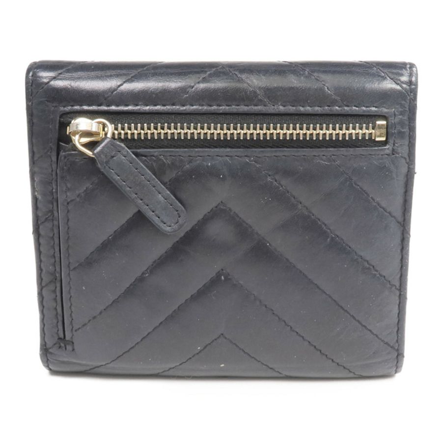 CHANEL 牛皮皮革2.55 Wallet金扣錢包-1