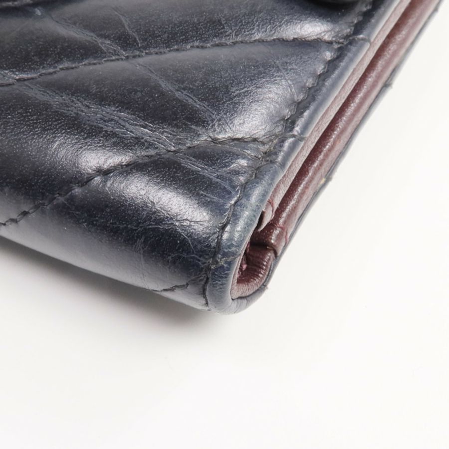 CHANEL 牛皮皮革2.55 Wallet金扣錢包-12