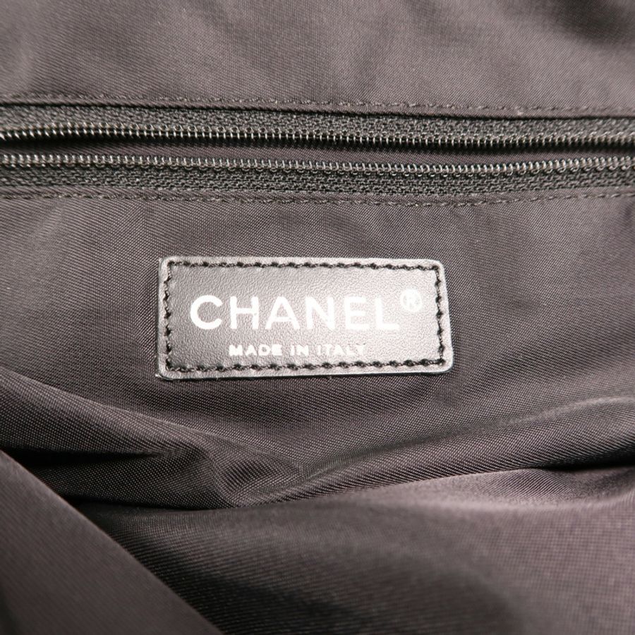 CHANEL 牛皮皮革Vintage Totebag銀扣手挽袋-5