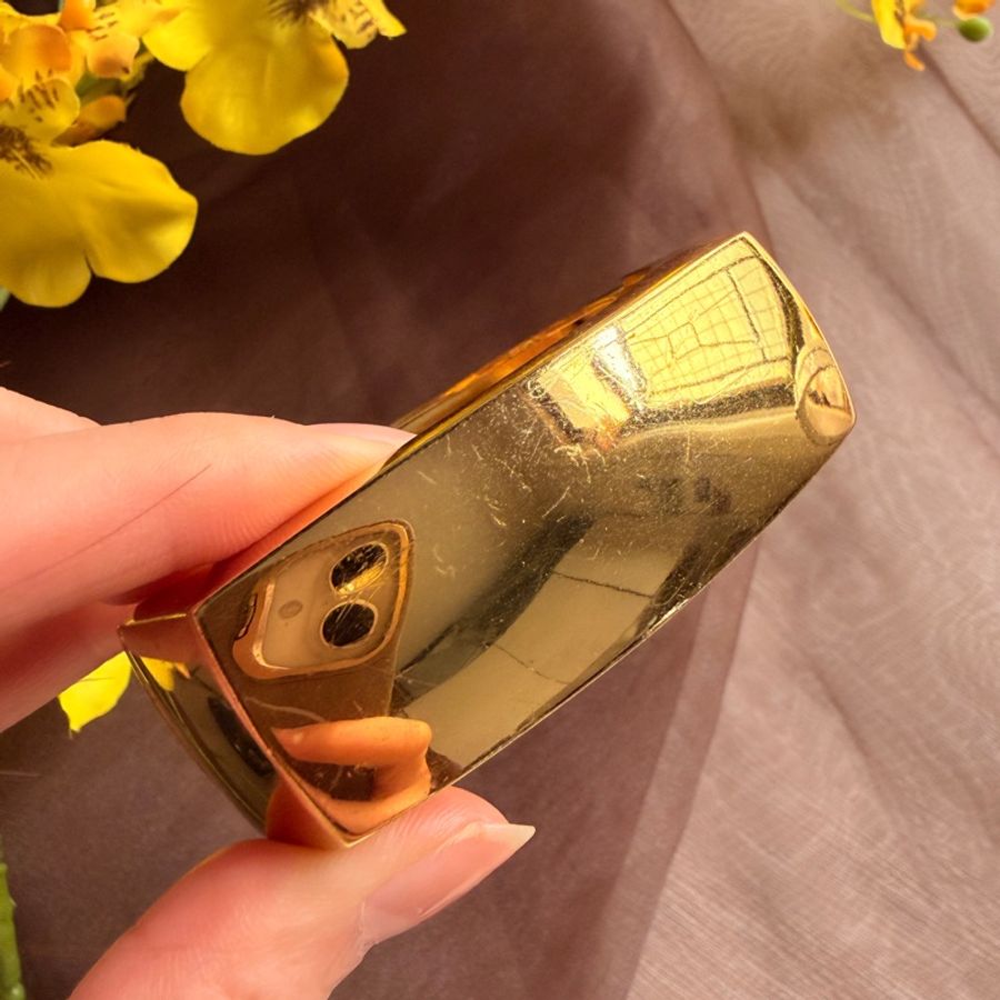 罕有 70年代 Christian Dior 迪奧 鍍金手環 手鈪-11