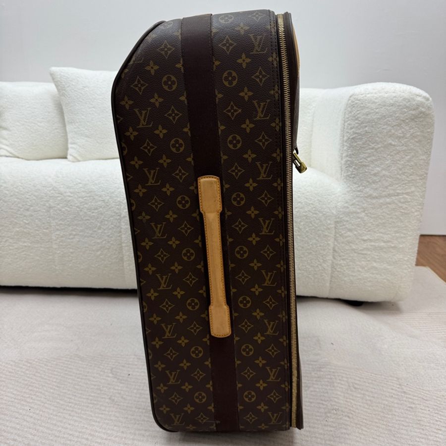 【赫蒂國際精品】 Louis Vuitton路易威登 中古款經典老花 65” 滾輪拖拉行李箱-6