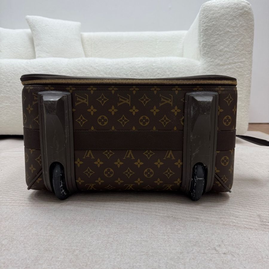 【赫蒂國際精品】 Louis Vuitton路易威登 中古款經典老花 65” 滾輪拖拉行李箱-8