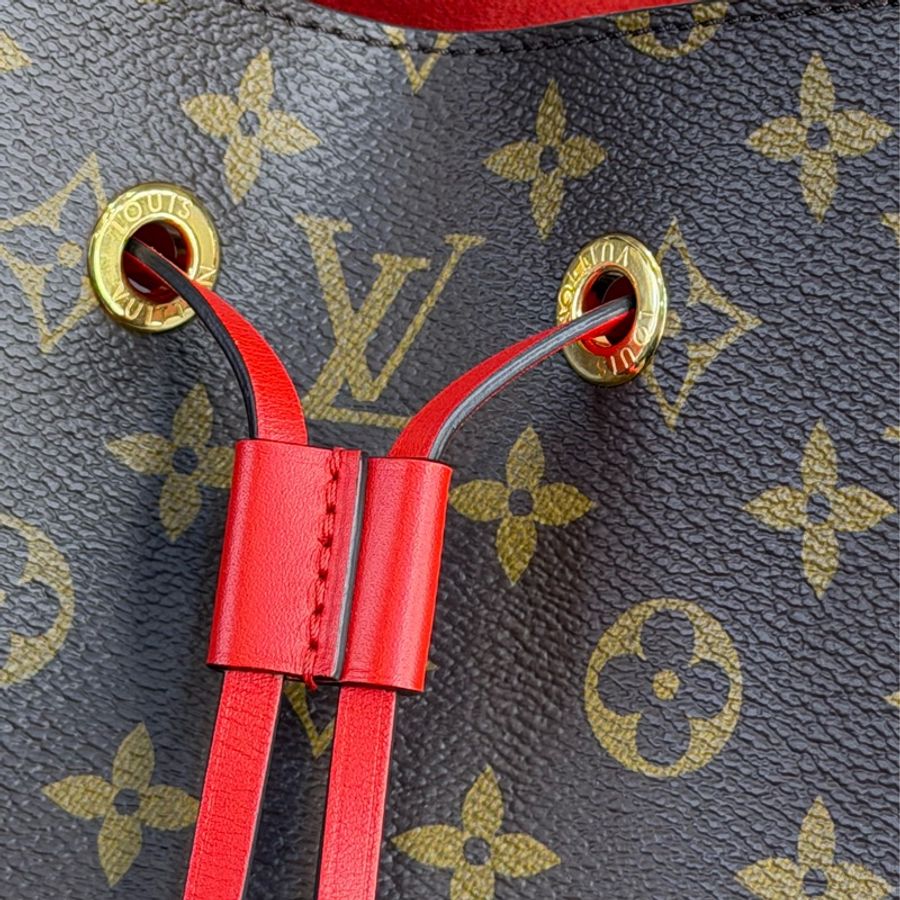 Louis Vuitton 原花Neonoe MM水桶包/紅🏖️經典之作-2