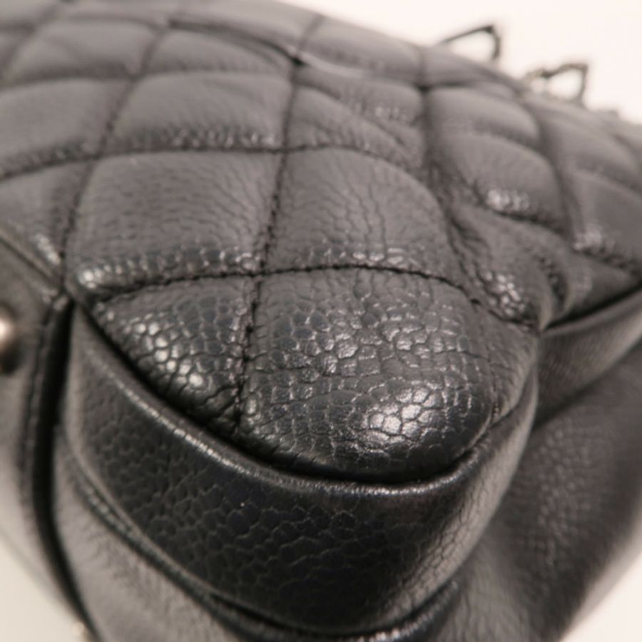 CHANEL 牛皮皮革Urban Companion Tote銀扣鏈帶手挽袋-12