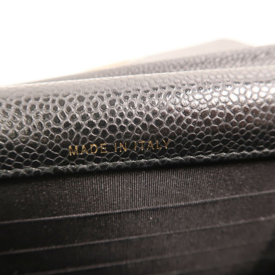 CHANEL 牛皮皮革Chain Shoulder金扣鏈帶肩背袋-6
