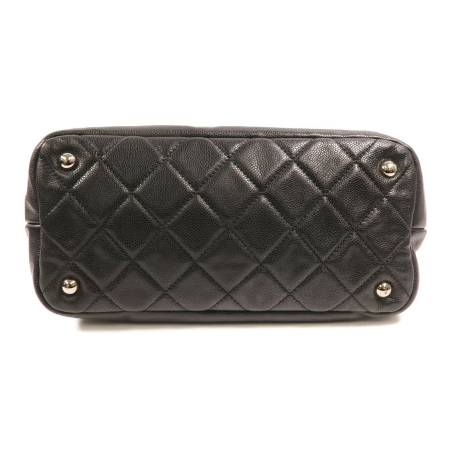 CHANEL 牛皮皮革Chain Shoulder Bag銀扣鏈帶肩背袋-3
