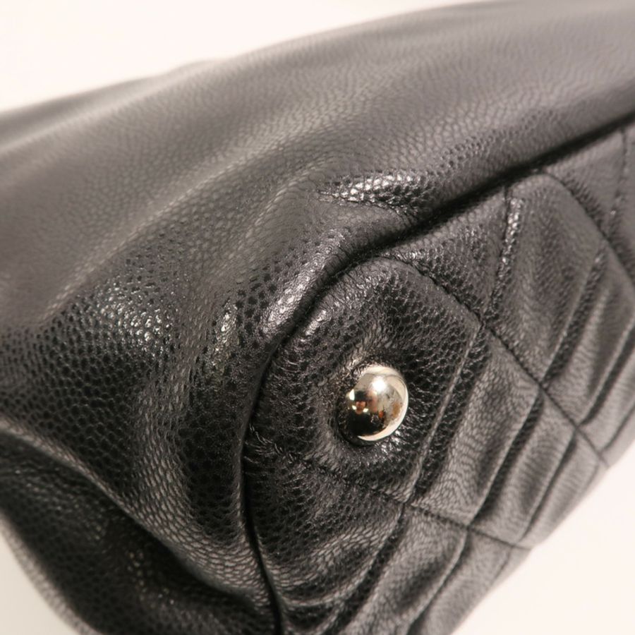 CHANEL 牛皮皮革Chain Shoulder Bag銀扣鏈帶肩背袋-13