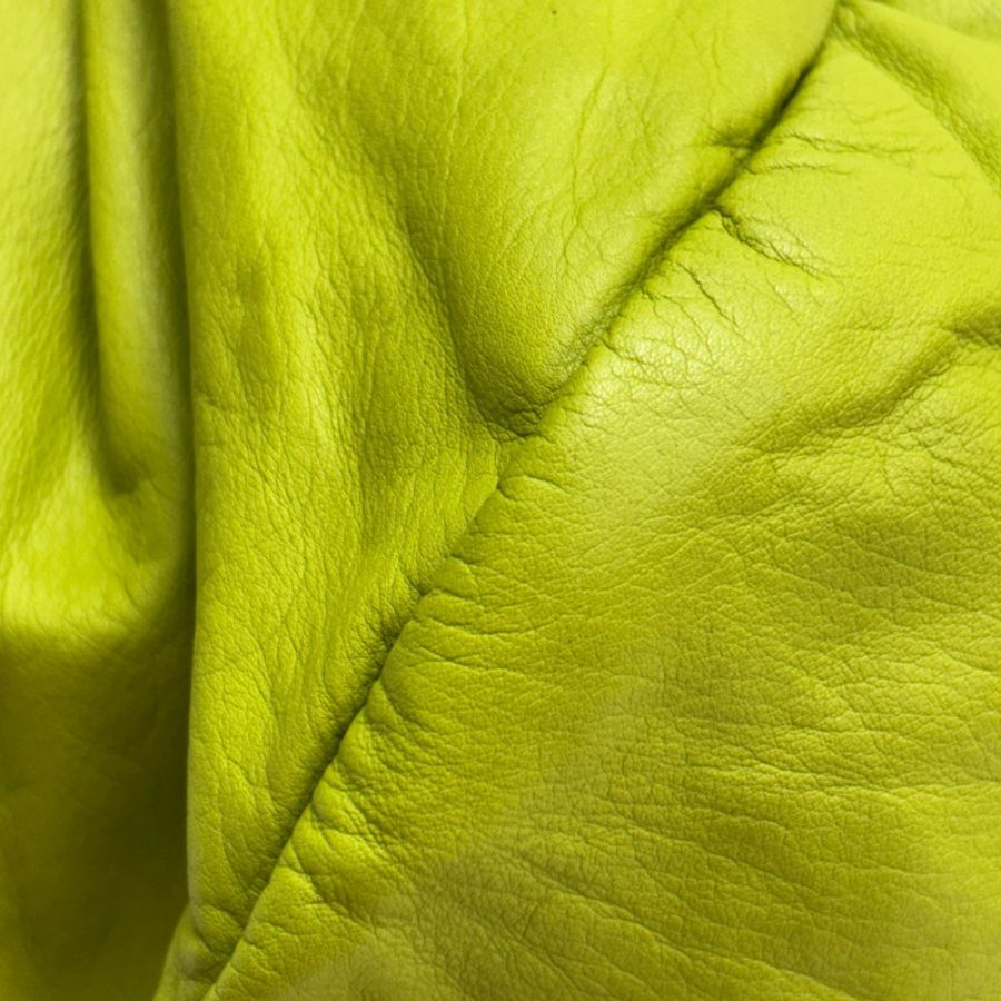 黃綠色 編織 羊皮 波士頓包 肩背包【BOTTEGA VENETA BV 寶緹嘉】 246128-11
