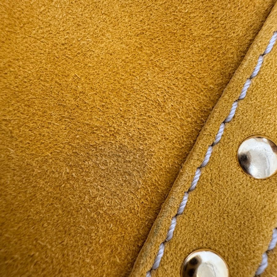 【赫蒂國際精品】 Loewe 羅意威 黃色絨面革 (Suede) 手提包 vintage-11