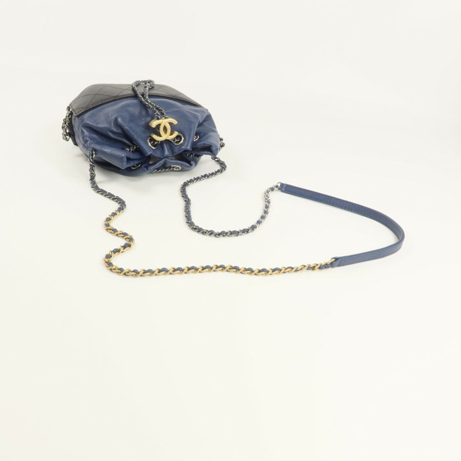 CHANEL 牛皮皮革Chain Shoulder鏈帶肩背袋-4