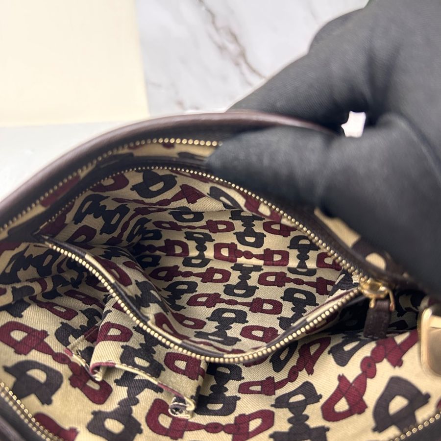 Gucci 雙G 帆布 Jolicoeur 郵差包斜背包-19