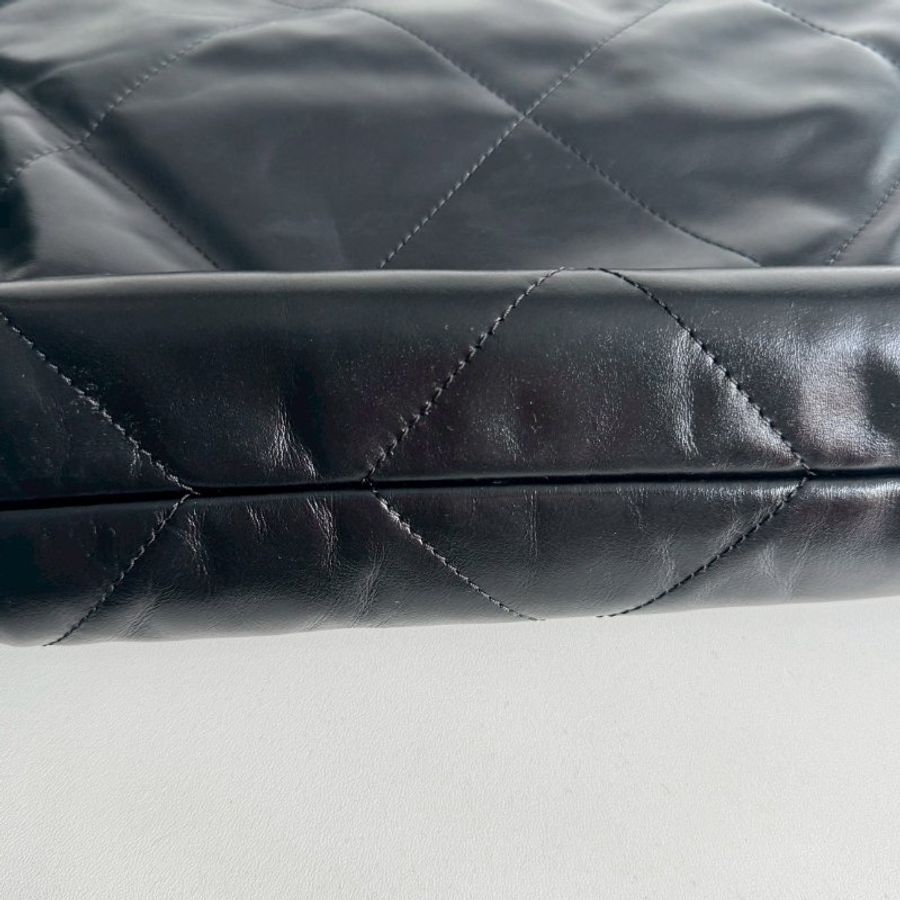 99新🆕 芯片款🖤 Chanel 香奈兒 22 bag 中號 黑色金釦-5