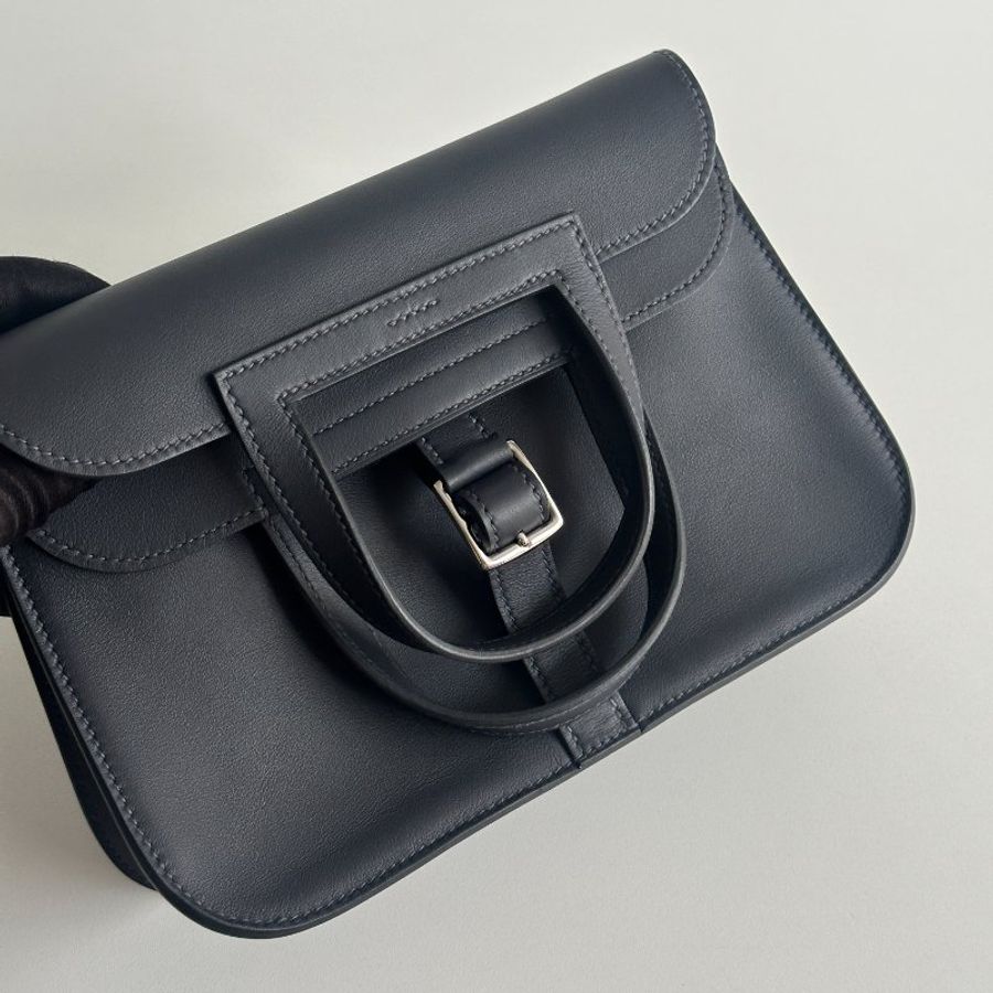 99新🆕 有購證🙌🏻 Hermès 愛馬仕 Mini Halzan 3Y銀釦-8