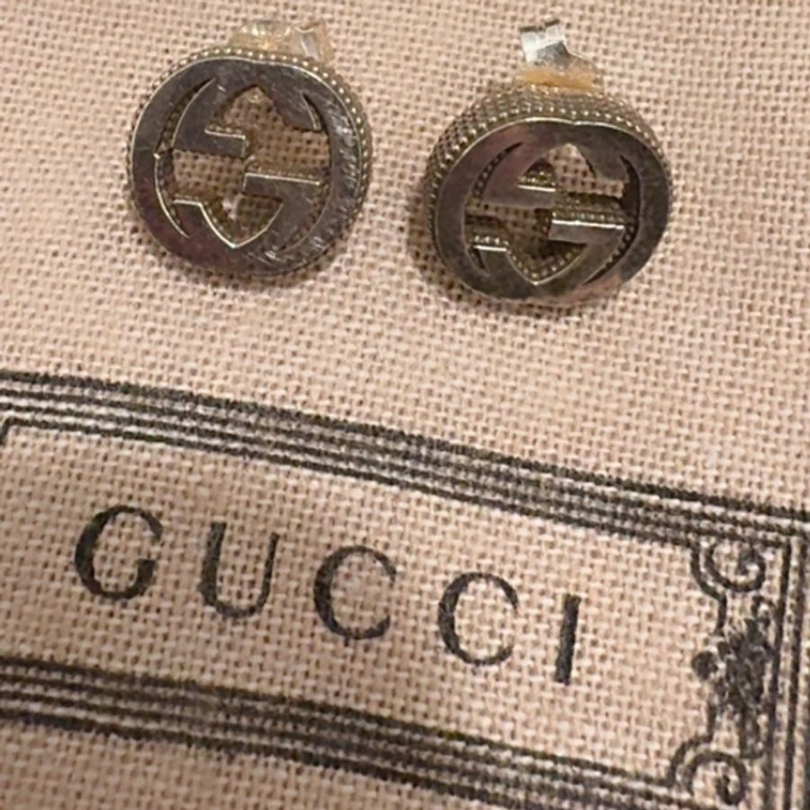 Gucci 925純銀耳環-0