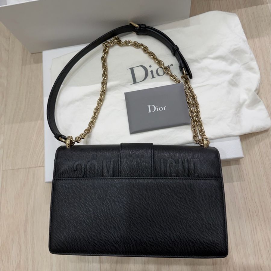 高雄漢神保卡 Dior 蒙田30 Montaigne 牛皮荔枝紋鏈條包-11