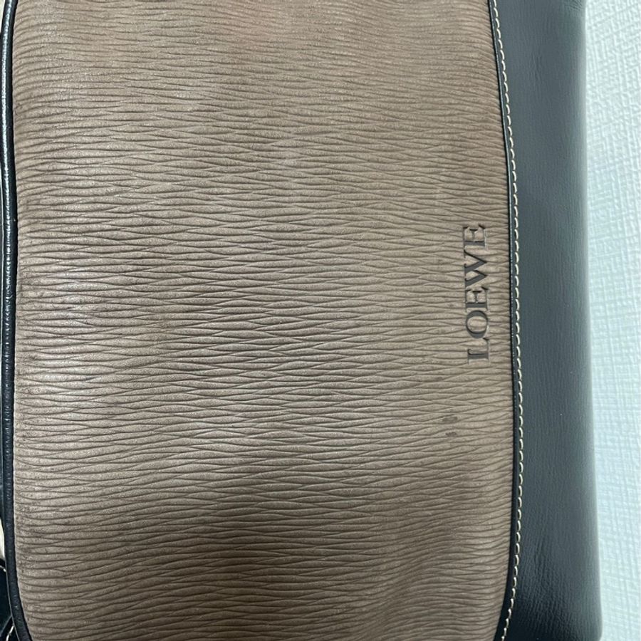 Loewe 栗子色金蛇骨斜背包-7