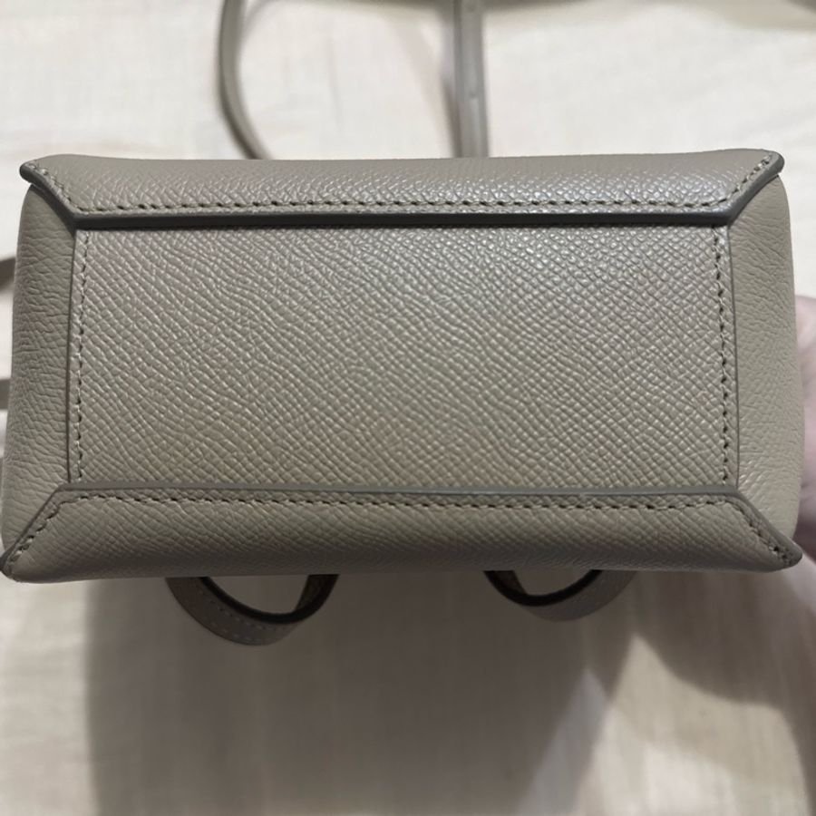 Celine Pico Belt 鯰魚包 奶茶色-7