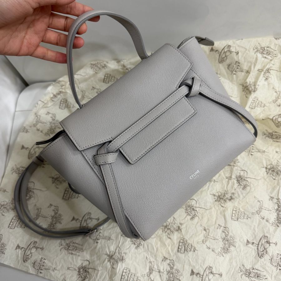 old celine belt bag nano 灰藍 小號-0
