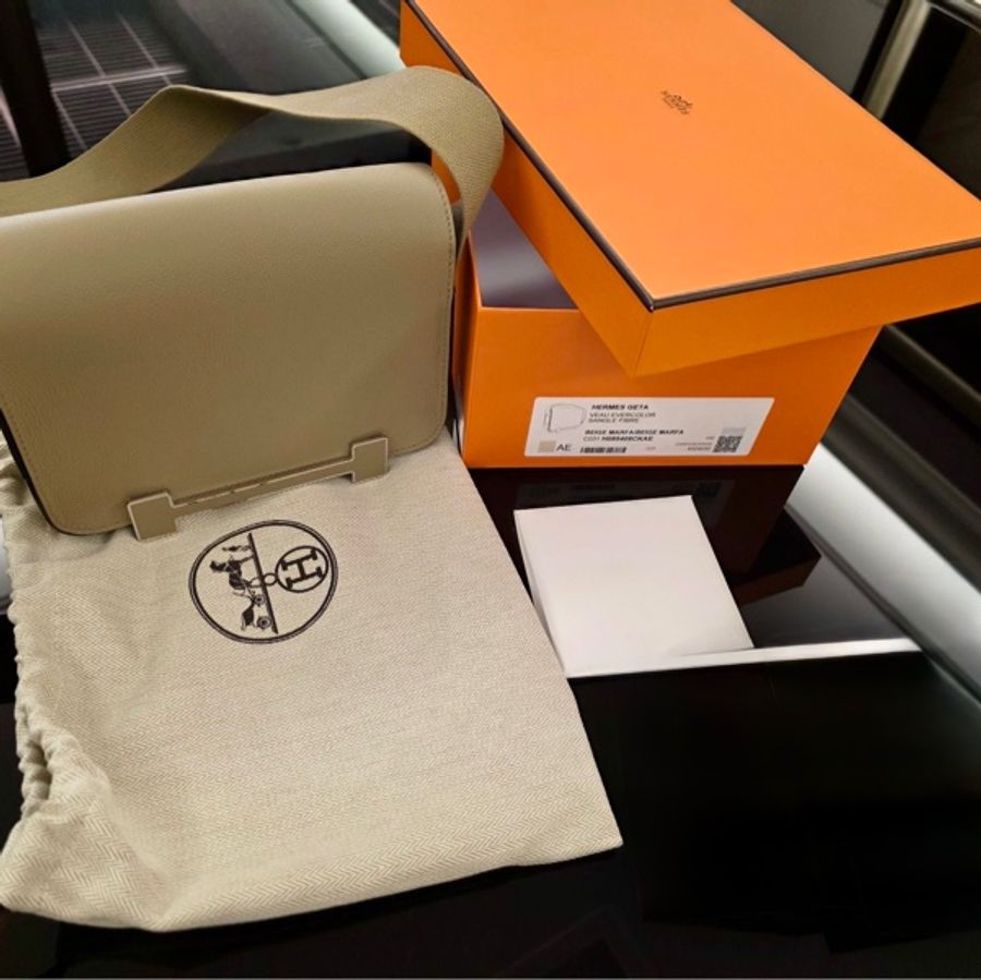 Hermès Geta 馬爾法米 Evercolor|全新品|2025台北專櫃購入-7