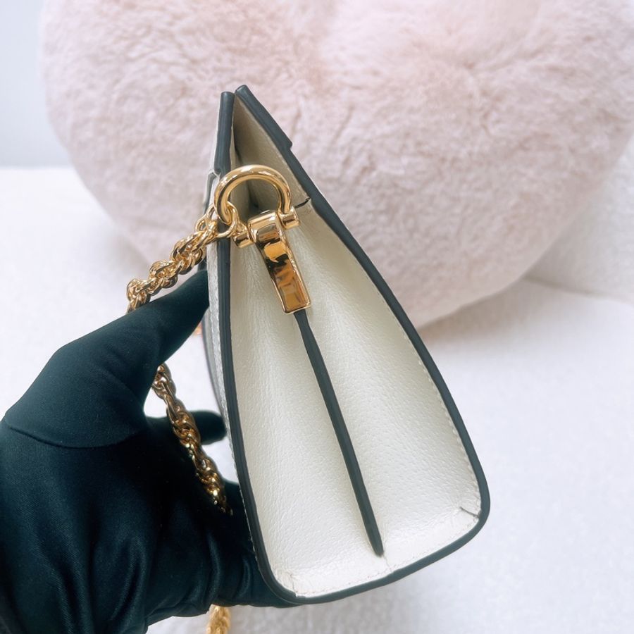 Gucci ophidia hobo 白色老花鏈條包-4