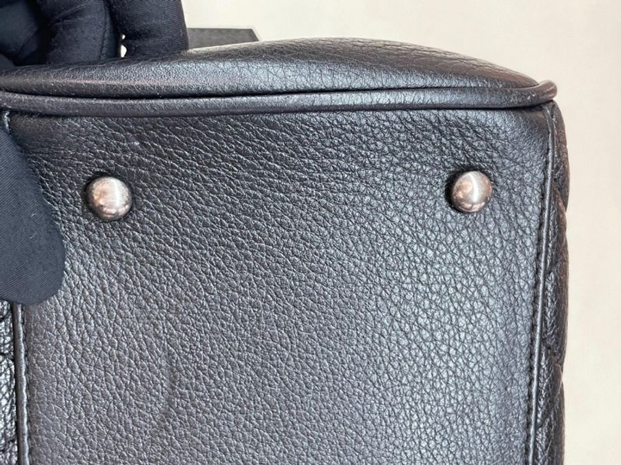 Chanel 限量黑金鴛鴦扣✨荔枝牛皮鏈條托特包 Tote-12