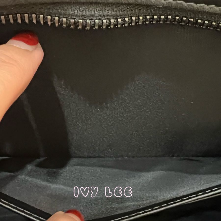BURBERRY 黑 炭灰色 格紋拉鍊 手拿包 電腦包 正品 二手精品-14