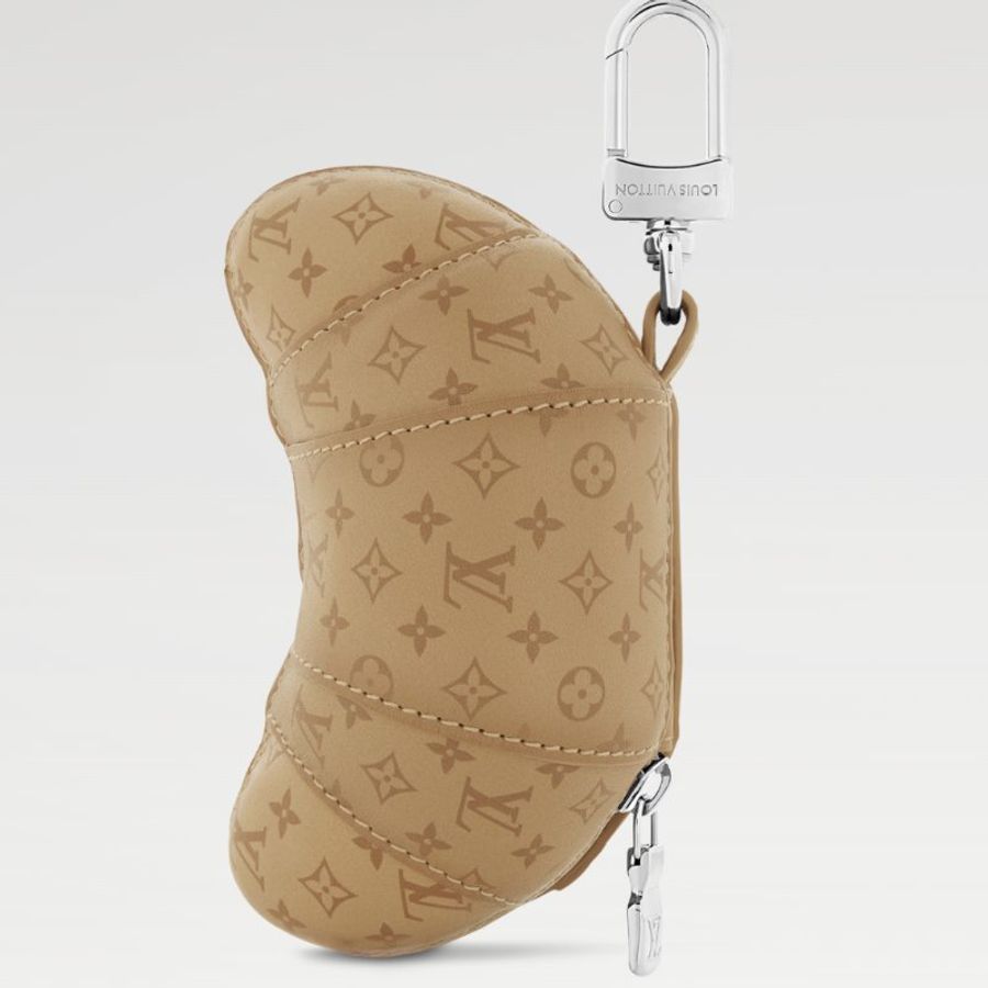 LV 全新 Croissant 可頌 牛角麵包 包包吊飾 掛飾 零錢包 M01858-0