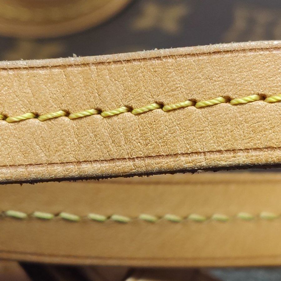 Louis Vuitton (LV) Montsouris植鞣革Monogram印花抽繩雙肩包晶片款-22
