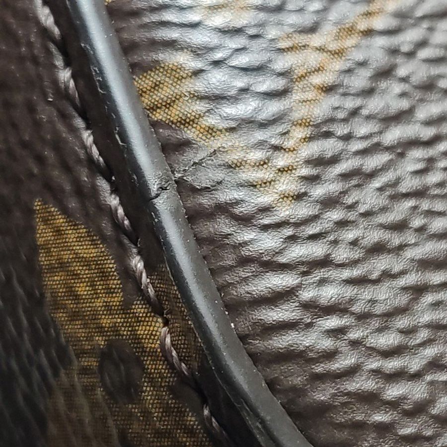 Louis Vuitton (LV) Montsouris植鞣革Monogram印花抽繩雙肩包晶片款-25