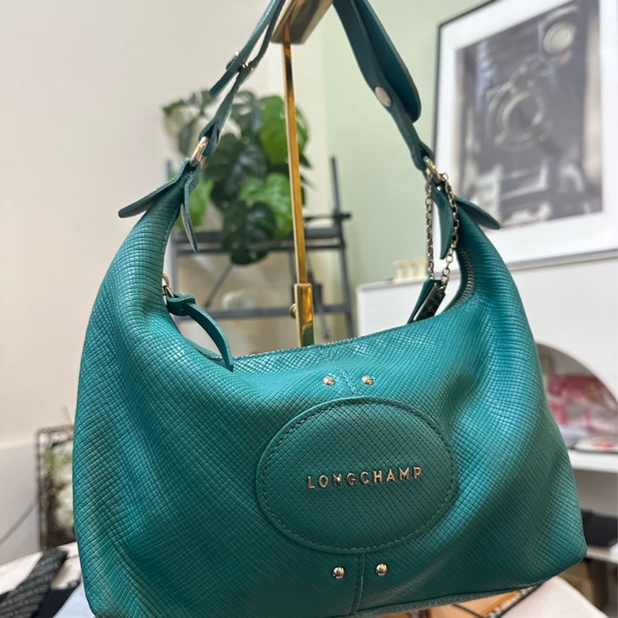 longchamp 蒂芬妮藍肩背包-0