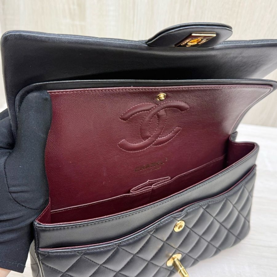 CHANEL💕黑金羊皮CF25/A01112-14