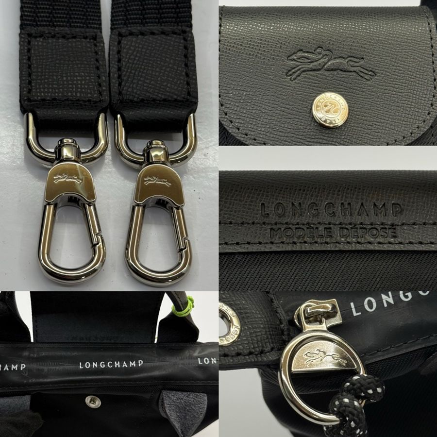 LONGCHAMP 黑色尼龍手提斜背2way包 LE PLIAGE ENERGY XS-7