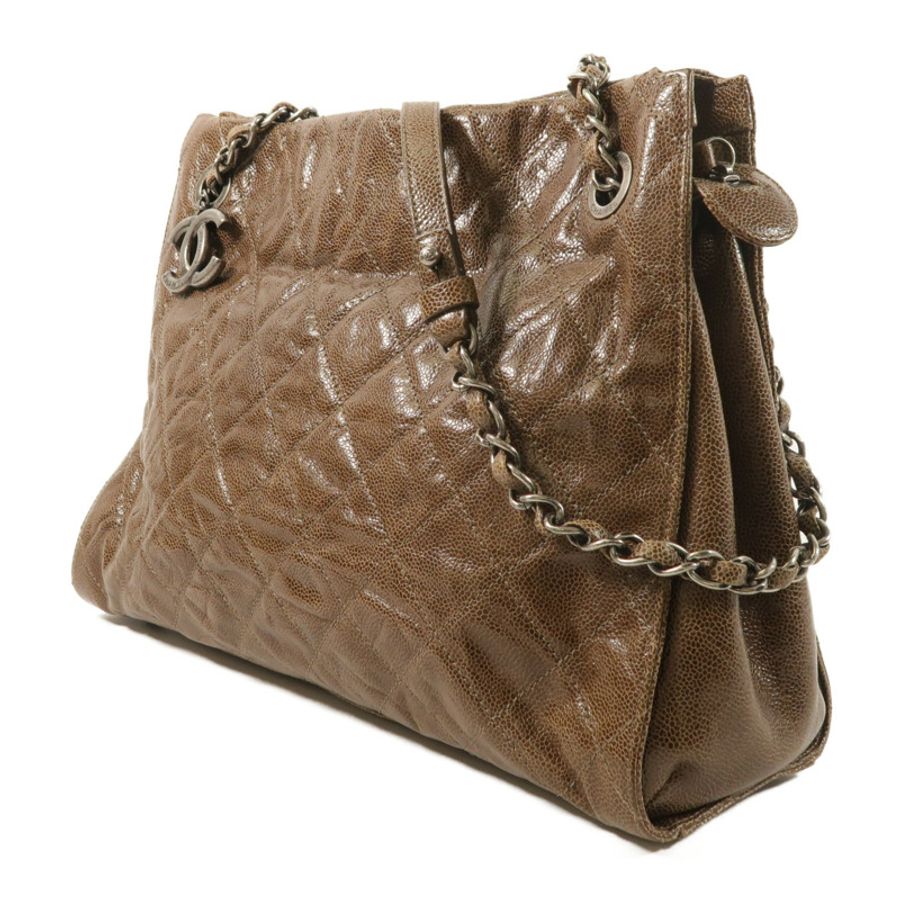 CHANEL 牛皮皮革Chain Shoulder鏈帶肩背袋-2
